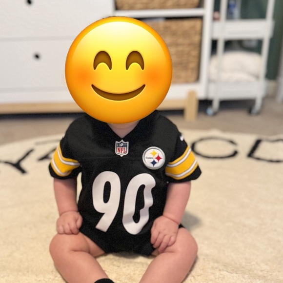 Infant Pittsburgh Steelers T.J. Watt Nike Black Game Romper Jersey - Picture 3 of 3